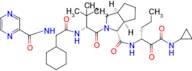 (1R,3aS,6aR)-2-((R)-2-((R)-2-cyclohexyl-2-(pyrazine-2-carboxamido)acetamido)-3,3-dimethylbutanoyl)…