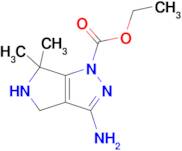 Ethyl 3-amino-6,6-dimethyl-5,6-dihydropyrrolo[3,4-c]pyrazole-1(4H)-carboxylate