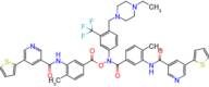 N-(5-((4-((4-ethylpiperazin-1-yl)methyl)-3-(trifluoromethyl)phenyl)((4-methyl-3-(5-(thiophen-2-yl)nicotinamido)benzoyl)oxy)carbamoyl)-2-methylphenyl)-5-(thiophen-2-yl)nicotinamide
