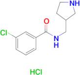 3-Chloro-N-(pyrrolidin-3-ylmethyl)benzamide hydrochloride