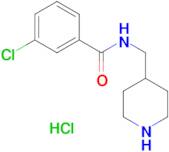 3-Chloro-N-(4-piperidinylmethyl)benzamide hydrochloride