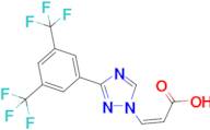 (2Z)-3-[3-[3,5-Bis(trifluoromethyl)phenyl]-1H-1,2,4-triazol-1-yl]-2-propenoic acid