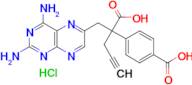4-(2-Carboxy-1-(2,4-diaminopteridin-6-yl)pent-4-yn-2-yl)benzoic acid hydrochloride