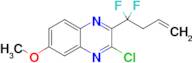 3-Chloro-2-(1,1-difluorobut-3-en-1-yl)-6-methoxyquinoxaline
