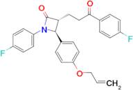 (3R,4S)-4-(4-(allyloxy)phenyl)-1-(4-fluorophenyl)-3-(3-(4-fluorophenyl)-3-oxopropyl)azetidin-2-one