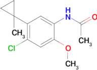 N-[4-Chloro-2-methoxy-5-(1-methylcyclopropyl)phenyl]acetamide