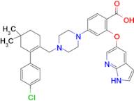 2-[(1H-Pyrrolo[2,3-b]pyridin-5-yl)oxy]-4-[4-[[2-(4-chlorophenyl)-4,4-dimethylcyclohex-1-enyl]methy…