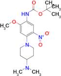 tert-Butyl (4-(4-(dimethylamino)piperidin-1-yl)-2-methoxy-5-nitrophenyl)carbamate