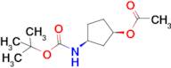 (1R,3S)-3-((tert-butoxycarbonyl)amino)cyclopentyl acetate