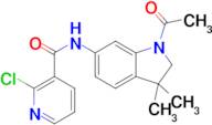 N-(1-acetyl-3,3-dimethylindolin-6-yl)-2-chloronicotinamide