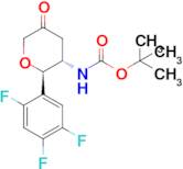 tert-Butyl ((2R,3S)-5-oxo-2-(2,4,5-trifluorophenyl)tetrahydro-2H-pyran-3-yl)carbamate