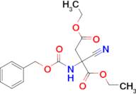 Diethyl 2-(((benzyloxy)carbonyl)amino)-2-cyanosuccinate