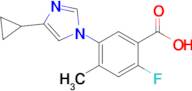 5-(4-Cyclopropyl-1H-imidazol-1-yl)-2-fluoro-4-methylbenzoic acid