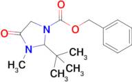 Benzyl 2-(tert-butyl)-3-methyl-4-oxoimidazolidine-1-carboxylate