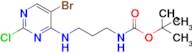 (3-((5-Bromo-2-chloro-4-pyrimidinyl)amino)propyl)-carbamic acid tert-butyl ester