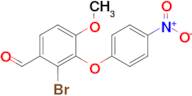 2-Bromo-4-methoxy-3-(4-nitrophenoxy)benzaldehyde