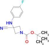 tert-Butyl 3-cyano-3-((4-fluorophenyl)amino)azetidine-1-carboxylate