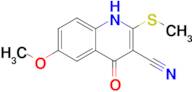 6-methoxy-2-(methylsulfanyl)-4-oxo-1,4-dihydroquinoline-3-carbonitrile