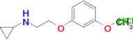 N-(2-(3-methoxyphenoxy)ethyl)cyclopropanamine hydrochloride