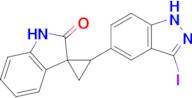 2-(3-Iodo-1H-indazol-5-yl)spiro[cyclopropane-1,3'-indolin]-2'-one