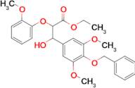 Ethyl 3-(4-(benzyloxy)-3,5-dimethoxyphenyl)-3-hydroxy-2-(2-methoxyphenoxy)propanoate