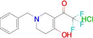 1-(1-benzyl-4-hydroxy-1,2,5,6-tetrahydropyridin-3-yl)-2,2,2-trifluoroethan-1-one hydrochloride
