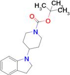 tert-Butyl 4-(2,3-dihydro-1H-indol-1-yl)piperidine-1-carboxylate