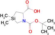 (5S)-1-[(tert-butoxy)carbonyl]-3,3-dimethyl-1,3-azasilolidine-5-carboxylic acid