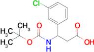 3-tert-Butoxycarbonylamino-3-(3-chlorophenyl)propionic acid