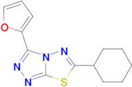 6-Cyclohexyl-3-(furan-2-yl)-[1,2,4]triazolo[3,4-b][1,3,4]thiadiazole