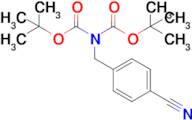 tert-Butyl N-[(4-cyanophenyl)methyl]-N-[(2-methylpropan-2-yl)oxycarbonyl]carbamate