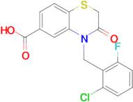 4-(2-Chloro-6-fluorobenzyl)-3-oxo-3,4-dihydro-2H-benzo[b][1,4]thiazine-6-carboxylic acid