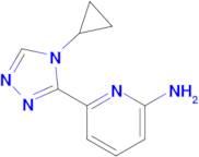 6-(4-Cyclopropyl-4H-1,2,4-triazol-3-yl)pyridin-2-amine