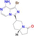 (6R,8aS)-6-(8-amino-1-bromoimidazo[1,5-a]pyrazin-3-yl)hexahydroindolizin-3(2H)-one