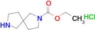 Ethyl 2,7-diazaspiro[4.4]nonane-2-carboxylate hydrochloride