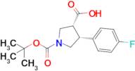 (3R,4R)-1-(tert-Butoxycarbonyl)-4-(4-fluorophenyl)pyrrolidine-3-carboxylic acid