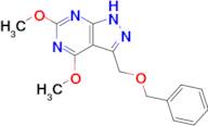 3-((Benzyloxy)methyl)-4,6-dimethoxy-1H-pyrazolo[3,4-d]pyrimidine