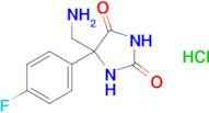 5-(Aminomethyl)-5-(4-fluorophenyl)imidazolidine-2,4-dione hydrochloride