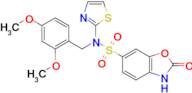 N-(2,4-dimethoxybenzyl)-2-oxo-N-(thiazol-2-yl)-2,3-dihydrobenzo[d]oxazole-6-sulfonamide