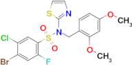 4-Bromo-5-chloro-N-(2,4-dimethoxybenzyl)-2-fluoro-N-(thiazol-2-yl)benzenesulfonamide