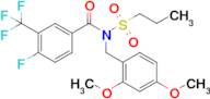 N-(2,4-dimethoxybenzyl)-4-fluoro-N-(propylsulfonyl)-3-(trifluoromethyl)benzamide