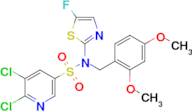 5,6-Dichloro-N-(2,4-dimethoxybenzyl)-N-(5-fluorothiazol-2-yl)pyridine-3-sulfonamide