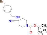 tert-Butyl 4-((4-bromobenzyl)amino)-4-cyanopiperidine-1-carboxylate