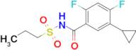 5-Cyclopropyl-2,4-difluoro-N-(propylsulfonyl)benzamide