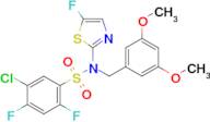 5-Chloro-N-(3,5-dimethoxybenzyl)-2,4-difluoro-N-(5-fluorothiazol-2-yl)benzenesulfonamide