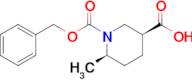 (3S,6R)-1-((benzyloxy)carbonyl)-6-methylpiperidine-3-carboxylic acid