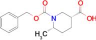 (3R,6S)-1-((Benzyloxy)carbonyl)-6-methylpiperidine-3-carboxylic acid