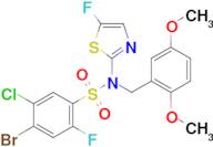 4-Bromo-5-chloro-N-(2,5-dimethoxybenzyl)-2-fluoro-N-(5-fluorothiazol-2-yl)benzenesulfonamide