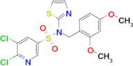 5,6-Dichloro-N-(2,4-dimethoxybenzyl)-N-(thiazol-2-yl)pyridine-3-sulfonamide