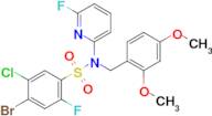 4-Bromo-5-chloro-N-(2,4-dimethoxybenzyl)-2-fluoro-N-(6-fluoropyridin-2-yl)benzenesulfonamide